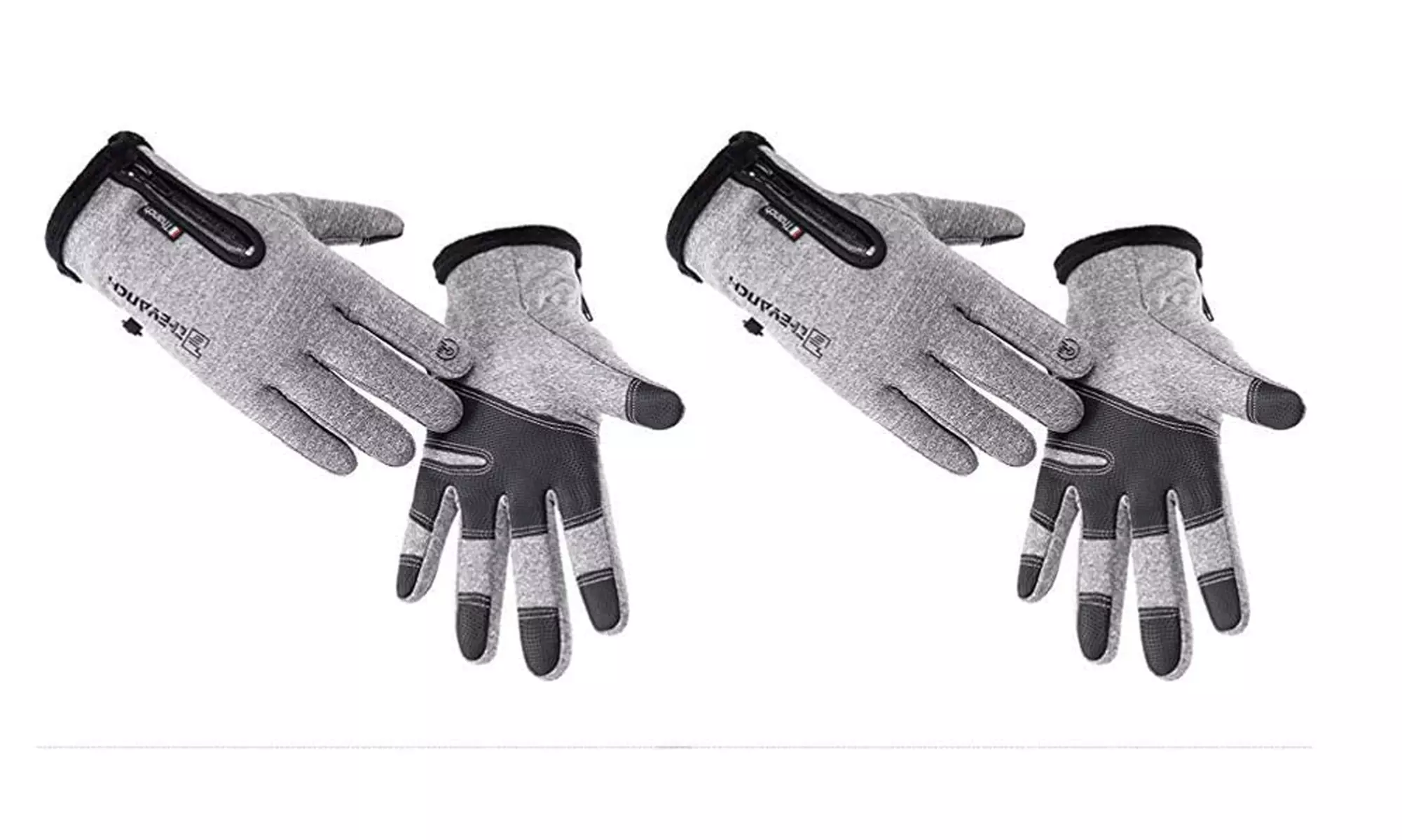 2 Pair Women Men Winter Touch Screen Gloves Windproof Waterproof Thermal Gloves