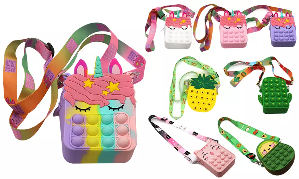 Unicorn Pop It Purse Mini For Children - Primary Image