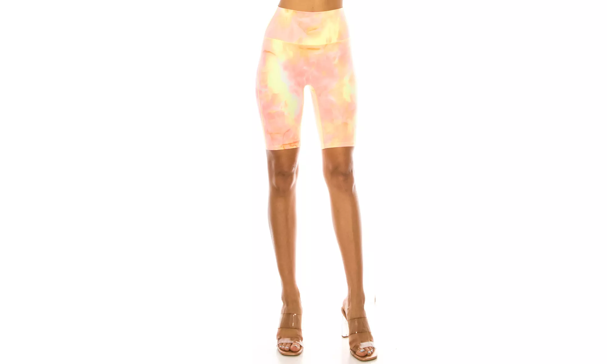 Women's Tiedye, Honeycomb athletic Biker Shorts