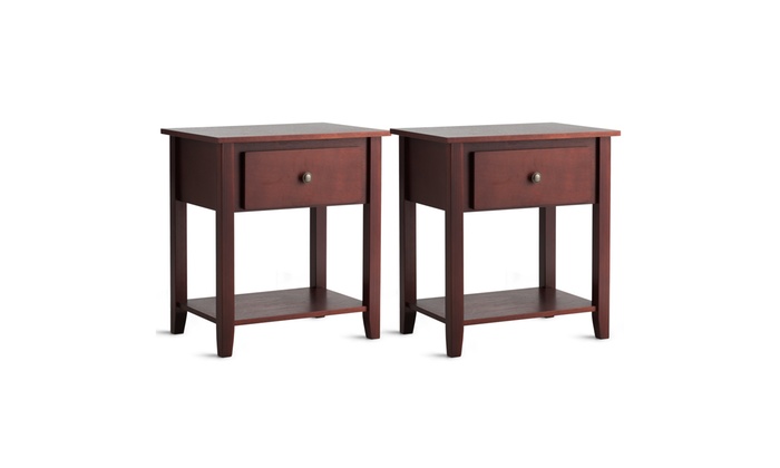 Up To 29 Off On Costway Nightstand Beside Tab Groupon Goods