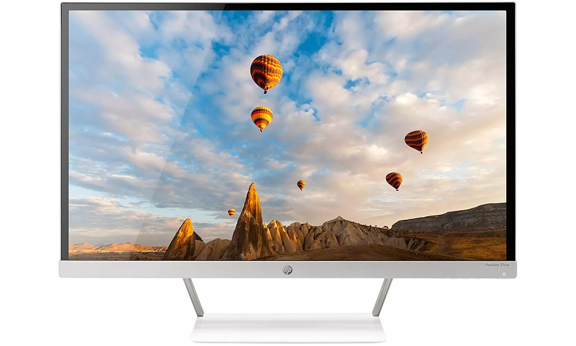 HP 22er Pavilion 27-inch FHD IPS Monitor (White)-Refurbished - Primary Image
