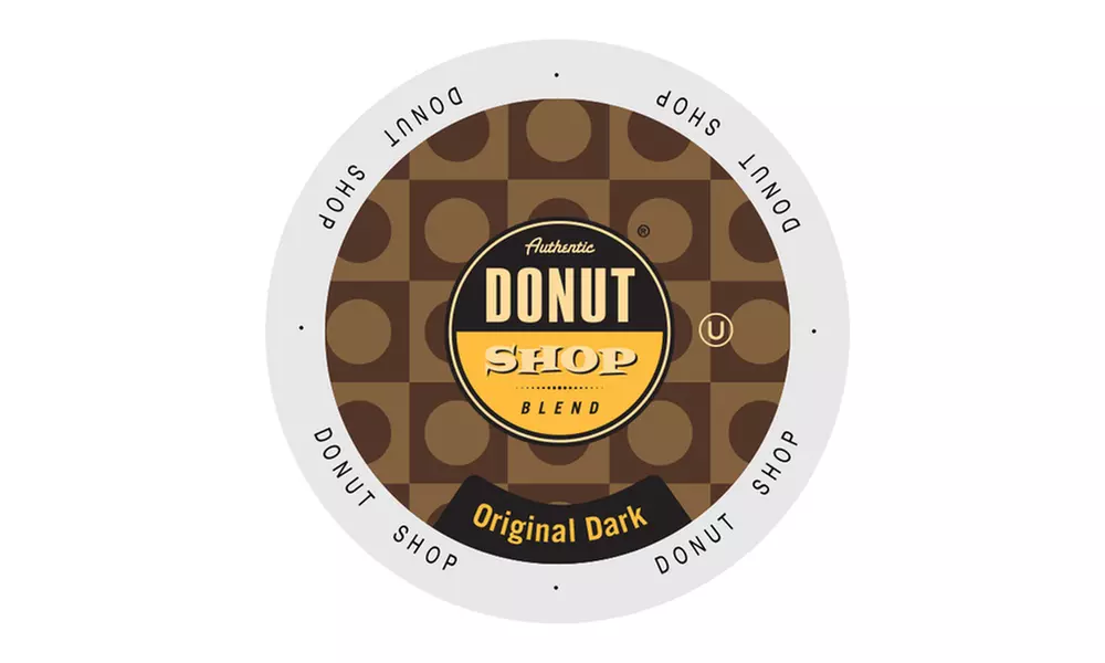 Authentic Donut Shop Blend Original Dark Coffee Single Serve Cups, 48 or 96 - Primary Image