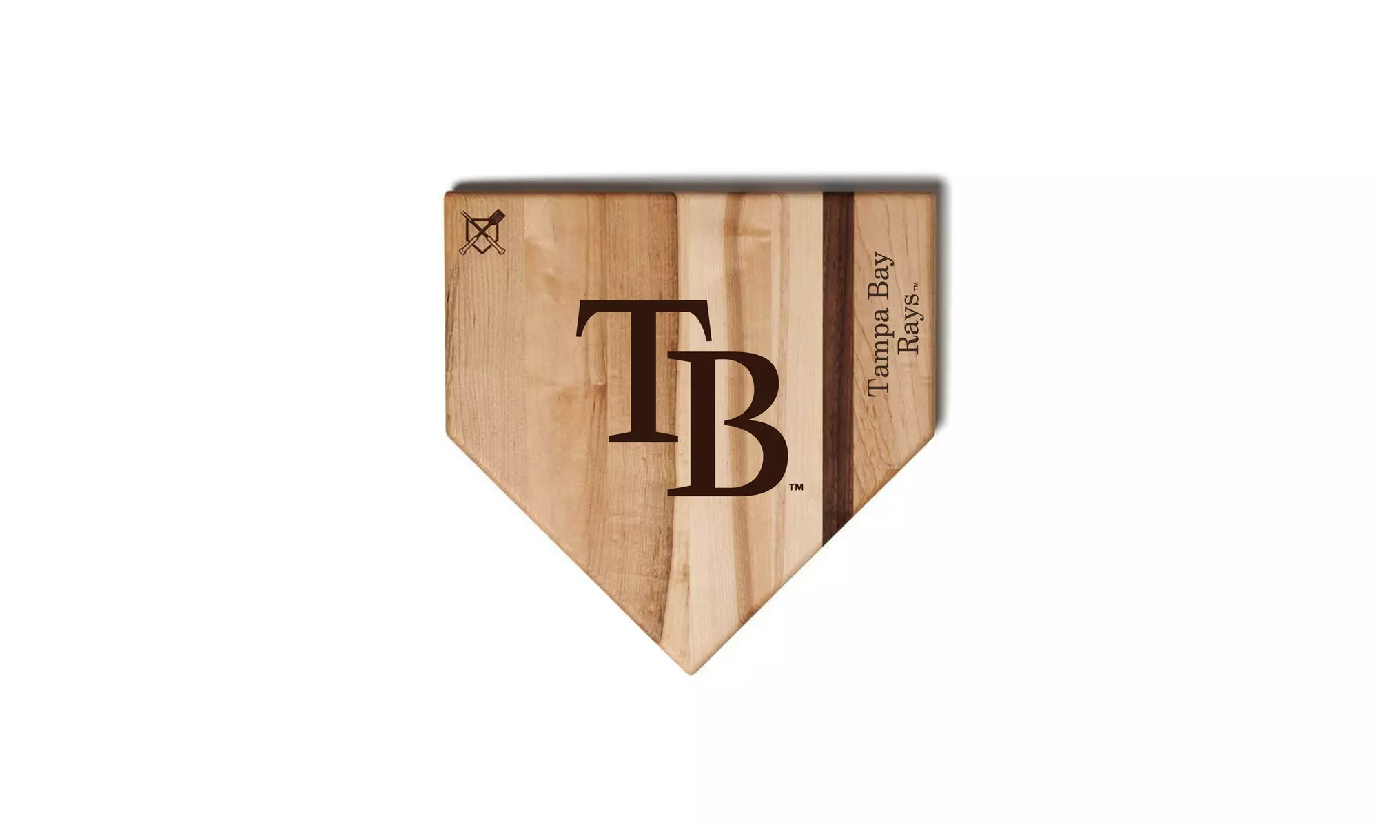 MLB 12-Inch or 17-inch Wooden Home Plate Cutting Board