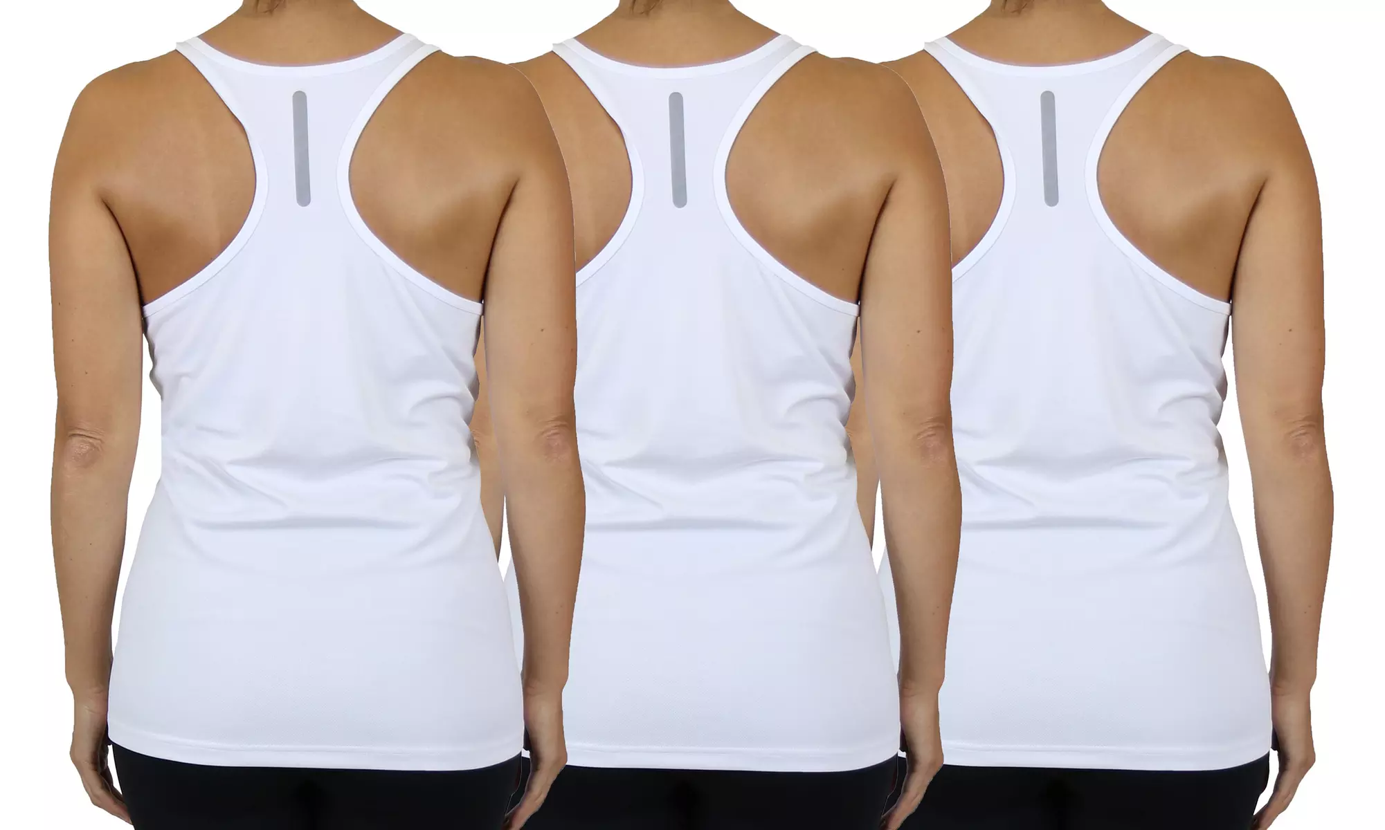 3-Pack Galaxy By Harvic Women's Moisture-Wicking Racerback Tanks (S-3XL)
