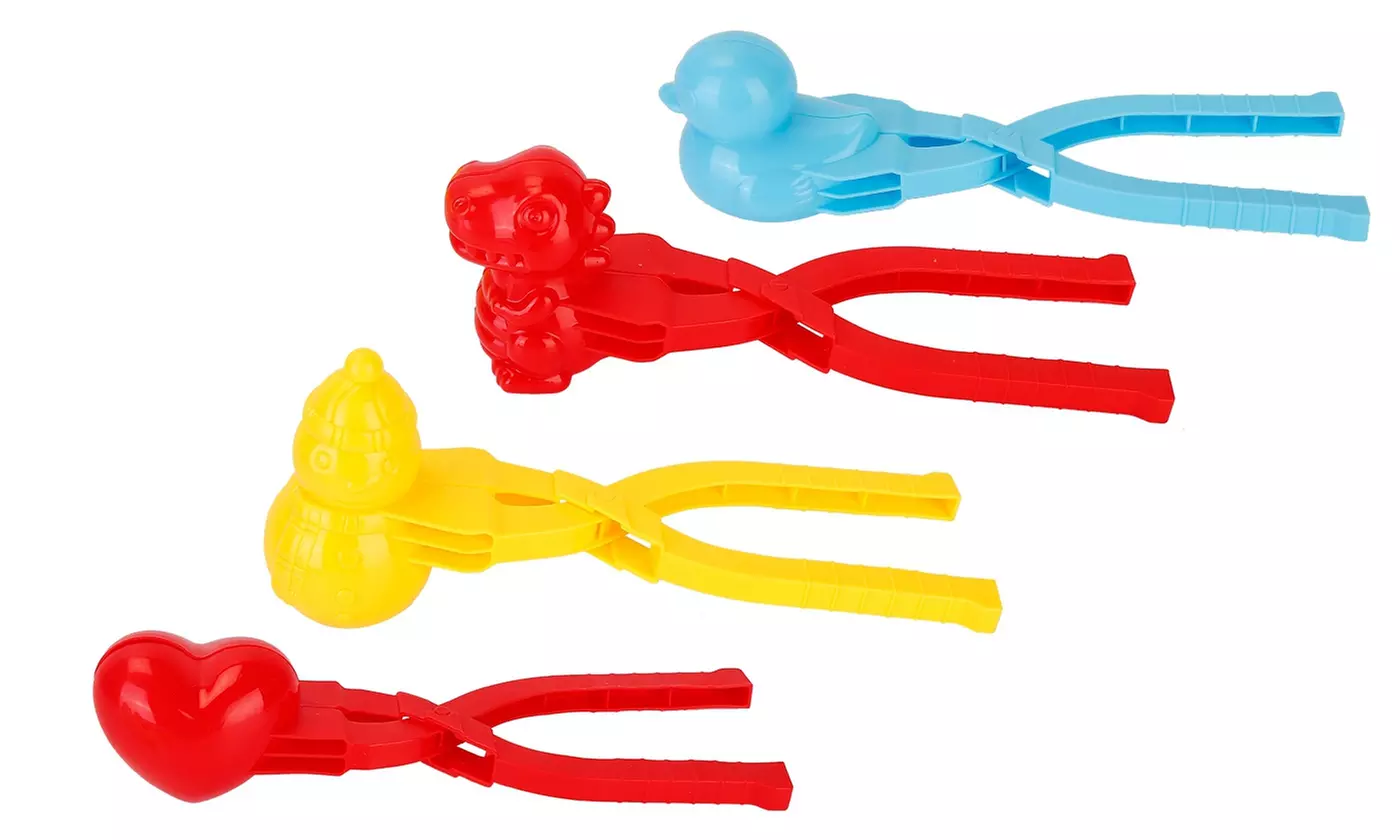 iMounTEK Snowball Maker Set Kids Winter Toy Shaped Snow Ball Mold Tool (4-Piece) - Second Medium