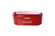 Large Metal Bread Box for Kitchen Counter, Bread Food Storage Bin with Lid, Red - Second Medium