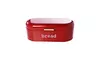 Large Metal Bread Box for Kitchen Counter, Bread Food Storage Bin with Lid, Red