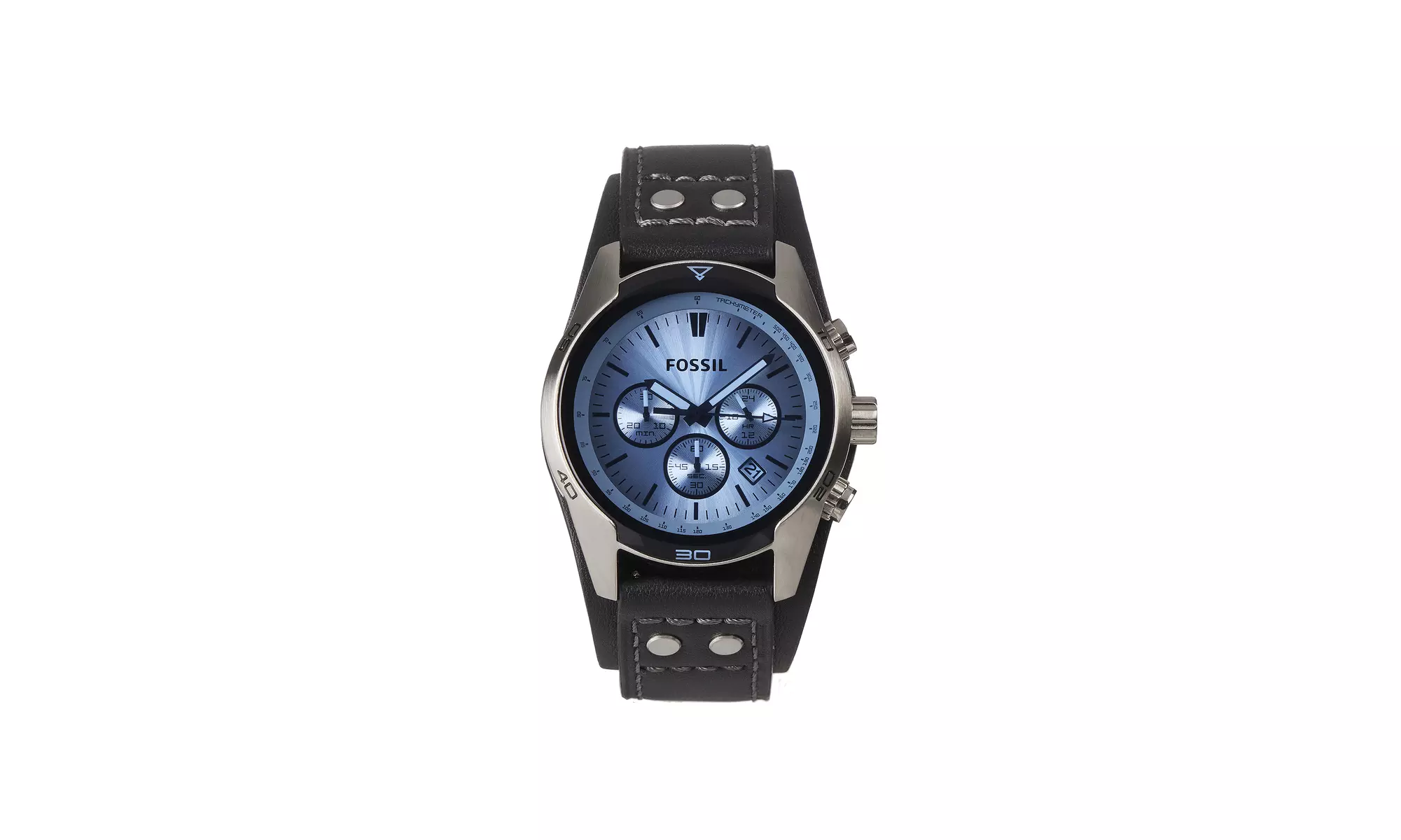 Fossil Coachman Chronograph CH2564 Elegant Japanese Movement Leather Watch - Primary Image