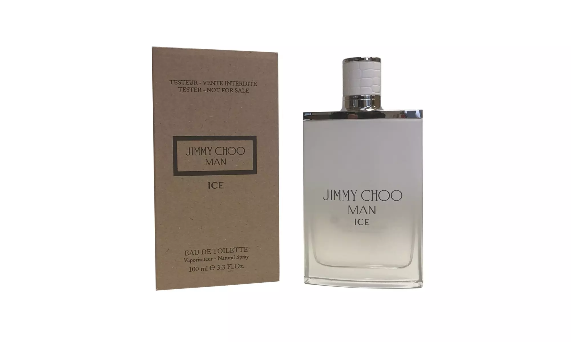 Jimmy Choo Man Ice Eau De Toilette 3.3 oz / 100 ml Brown Box