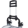 Portable Folding  Aluminum Cart Dolly Push Truck Trolley Black