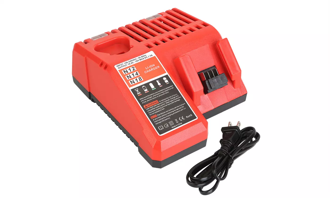 iMounTEK Power Tool Fast Battery Charger for Milwaukee M12 M18 10.8V-18V Battery