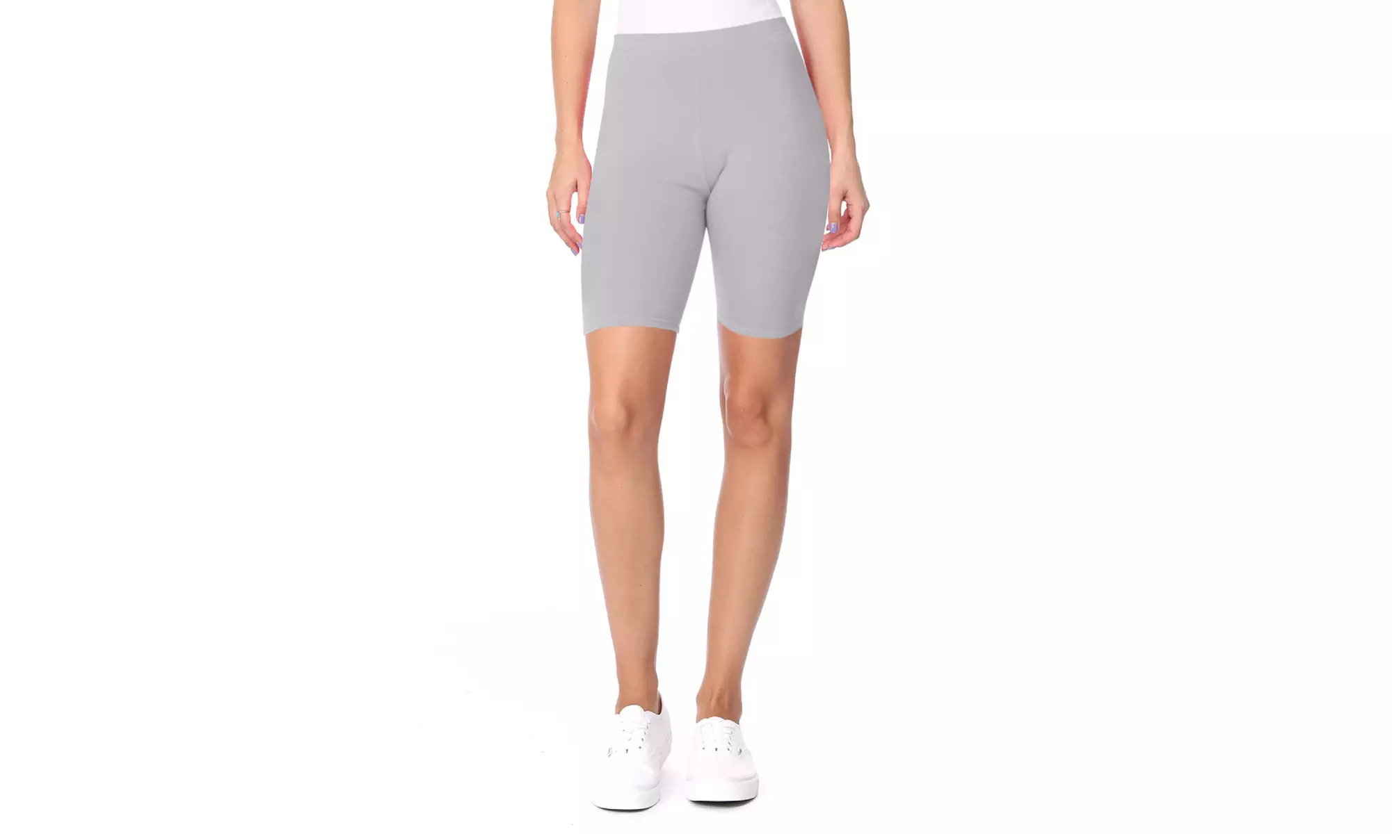 Women's Casual Seamless Elastic High Biker Shorts (Pack of 3)