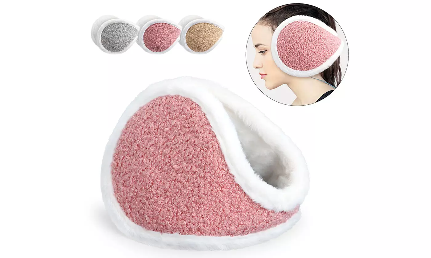 Women's Plush Winter Foldable Ear Muffs