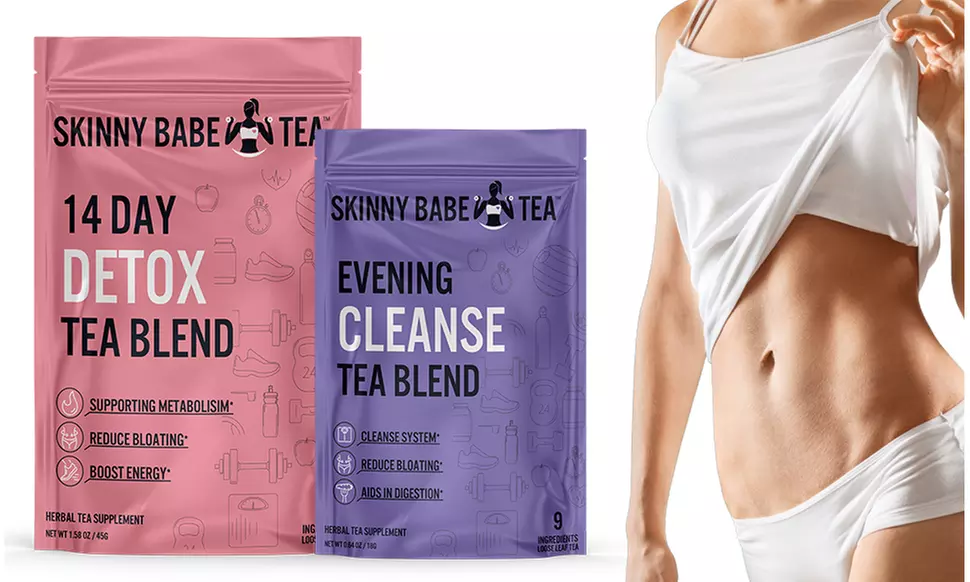 Skinny Babe Tea AM & PM Detox Cleansing Tea Blend