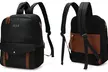 ELLE Luxe Journey 18L Twill and Vegan Leather Backpack - Second Medium