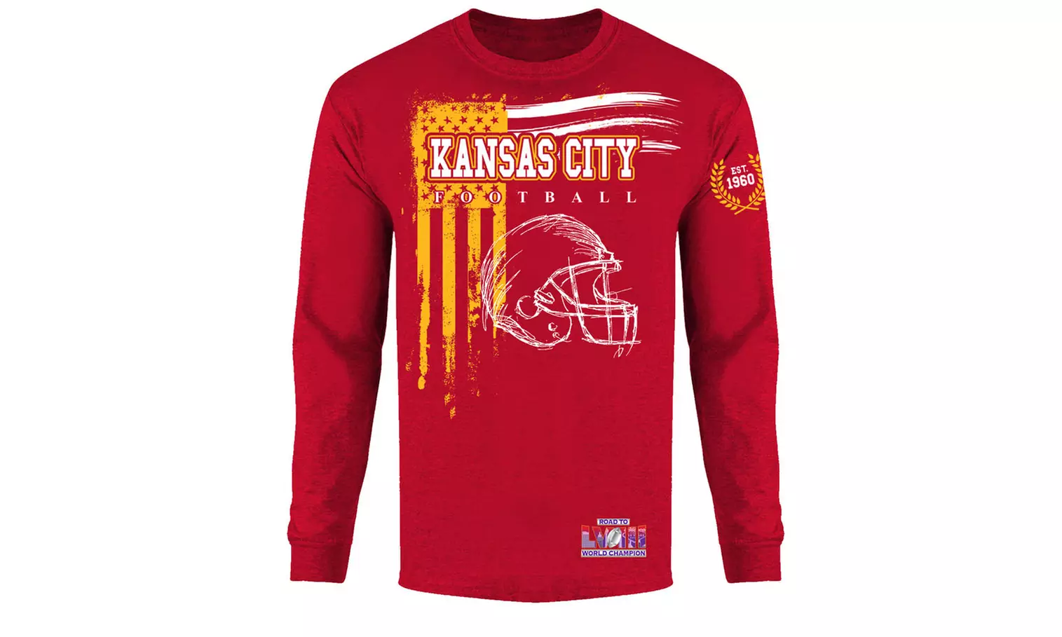 Men's Road to Football Championship Long or Short Sleeve Shirt