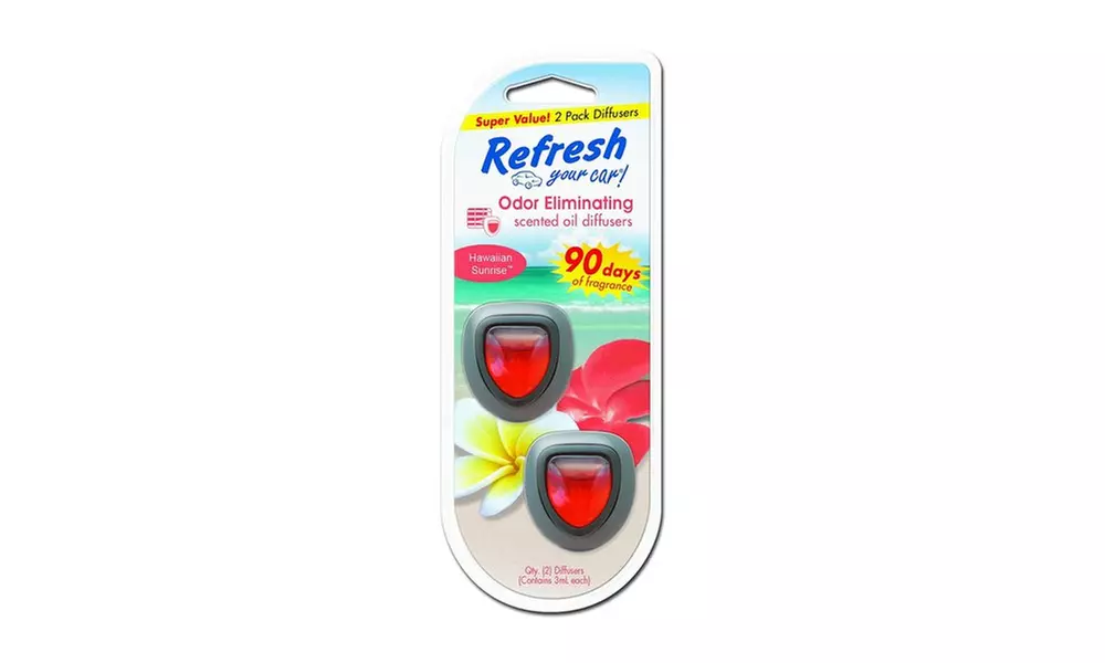 Refresh Scented Oil Interior Car Diffuser (4-Pack)