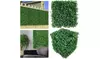 10/20x Artificial Boxwood Mat Wall Hedge Decor Privacy Fence Panel Grass 10"x10"