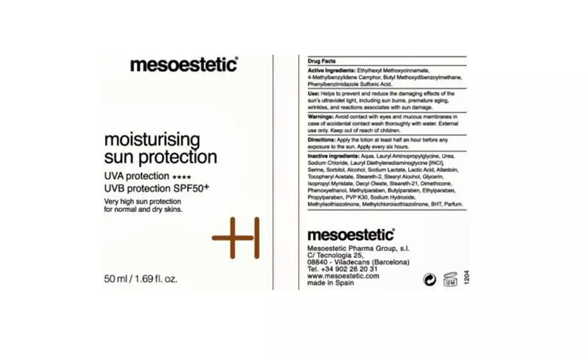 Sunscreen Cosmelan Mesoestetic Moisturising Sun Protection Uva/UvbnSunblock - Second Medium