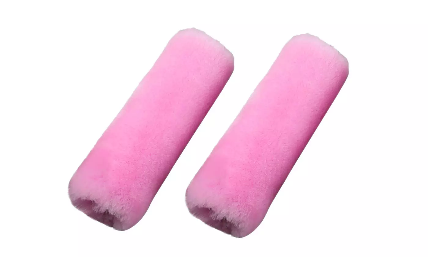 Car Seat Straps Shoulder Pads Super Soft Plush Seat Belt Covers