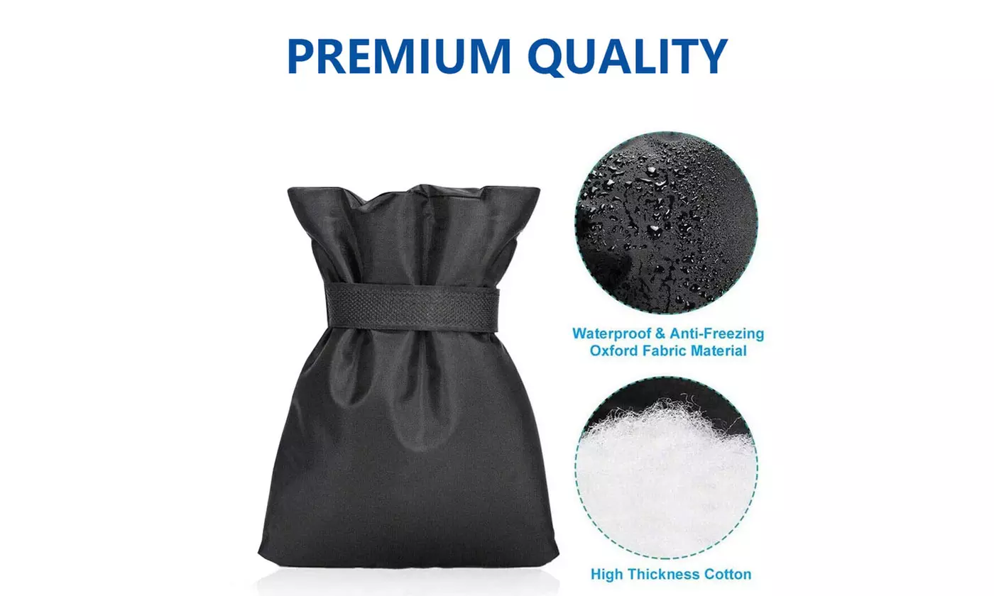 2 Pack Outdoor Water Spigot Faucet Cover Winter Freeze Protection Spigot Cover