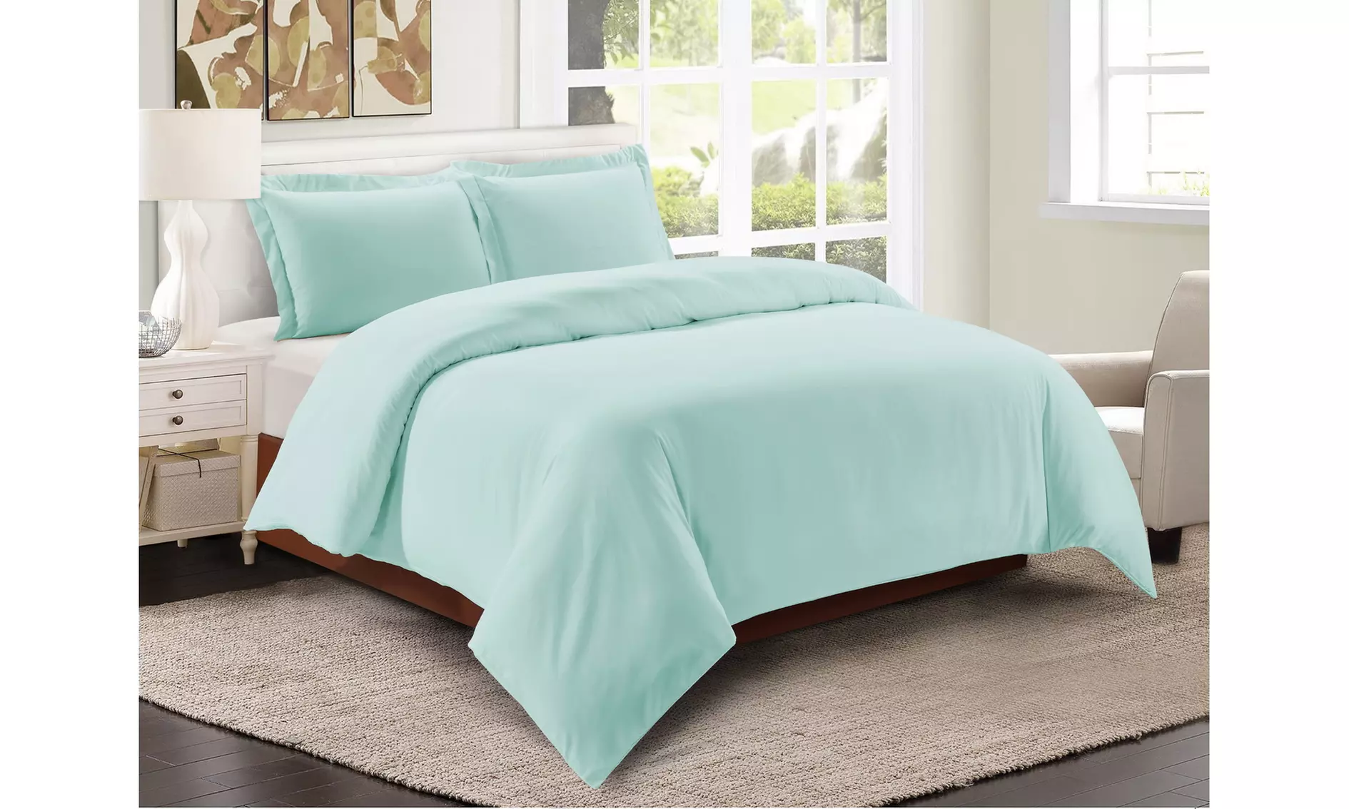 1800 Count Egyptian Comfort Feel 3 Piece Very Soft Duvet Cover Set for Comforter