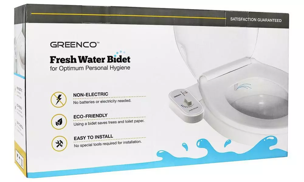 Greenco Bidet Mechanical Bidet Toilet Seat Attachment - Second Medium