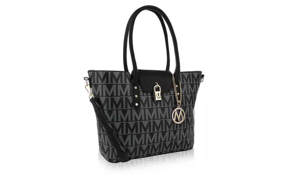 MKF Collection Classic Stylish M Signature Tote by Mia K - Primary Image