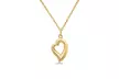 14K solid gold Trendy pendant necklace - Second Medium