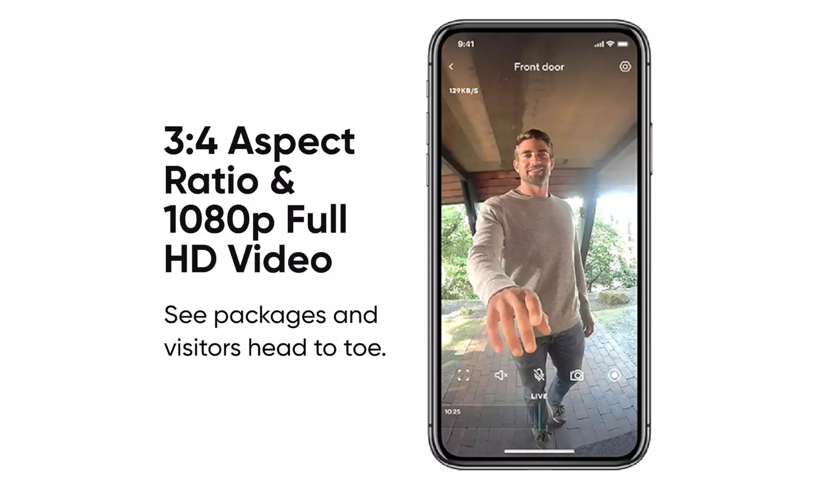 Wyze Video Doorbell Wired 1080p HD Video with 2-Way Audio - A Grade Refurbished