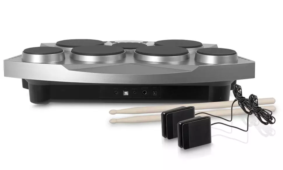 Pyle Electronic Tabletop Drum Machine - Digital Drumming Kit - Primary Image