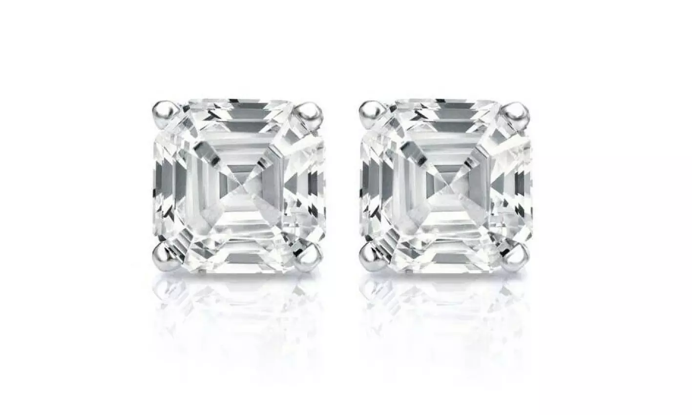 925 Sterling Silver Crystal Stud Earrings Made With Swarovski - Multiple Options