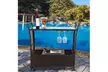 Kinbor Rolling Wicker Outdoor Bar Cart Storage - Second Medium