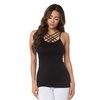 Image 6: Women's Seamless Triple Criss-Cross Front Cami