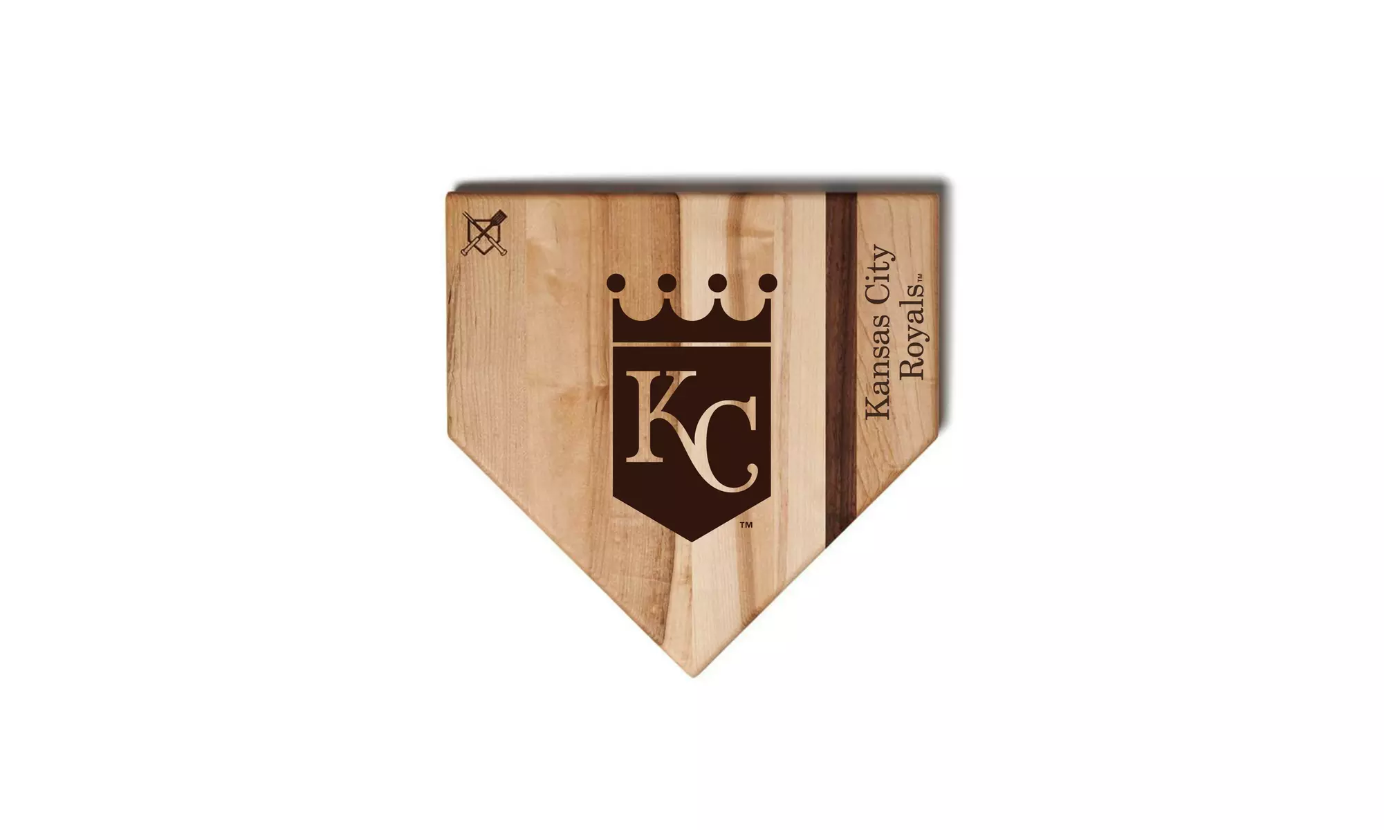MLB 12-Inch or 17-inch Wooden Home Plate Cutting Board