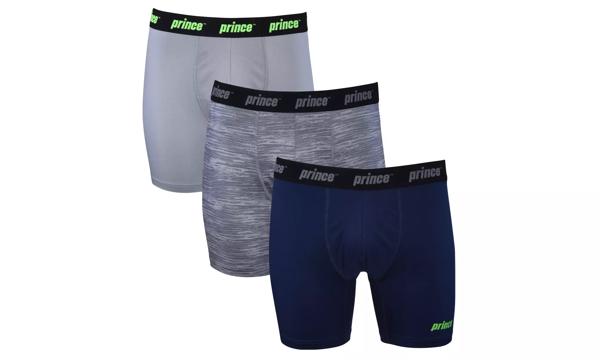 Prince Mens Performance Boxer Briefs - 3 or 6-Pack Athletic Fit Tagless   - Primary Image