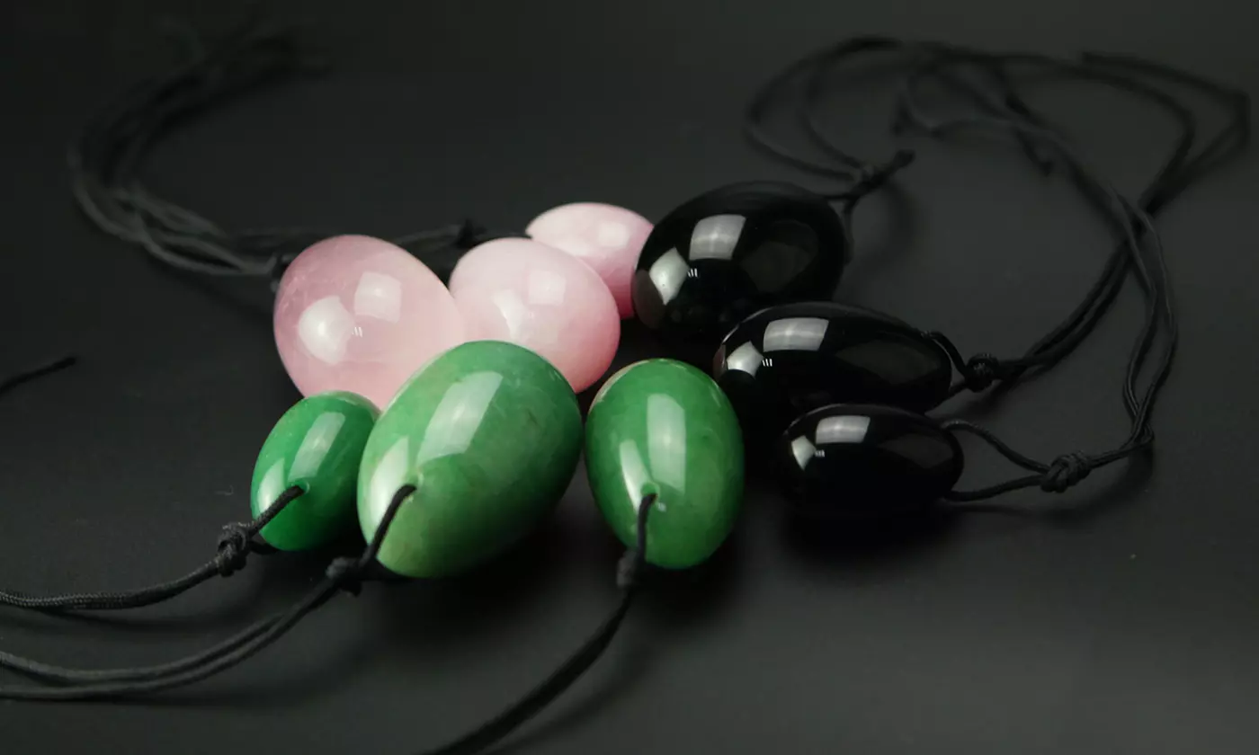 3Pcs/Set Natural Jade Egg Kegel Floor Muscle Kegel Exercise Yoni Egg Tightening