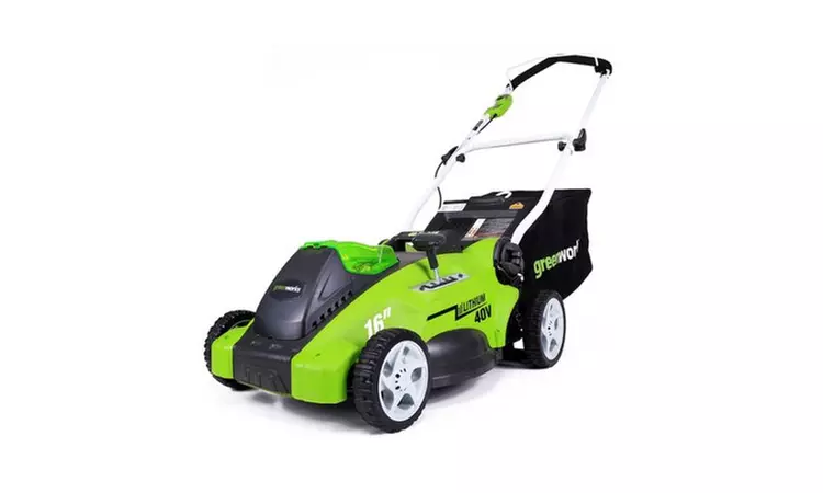 Greenworks 16-Inch 40V Cordless Lawn Mower, 4.0 AH Battery - Primary Image