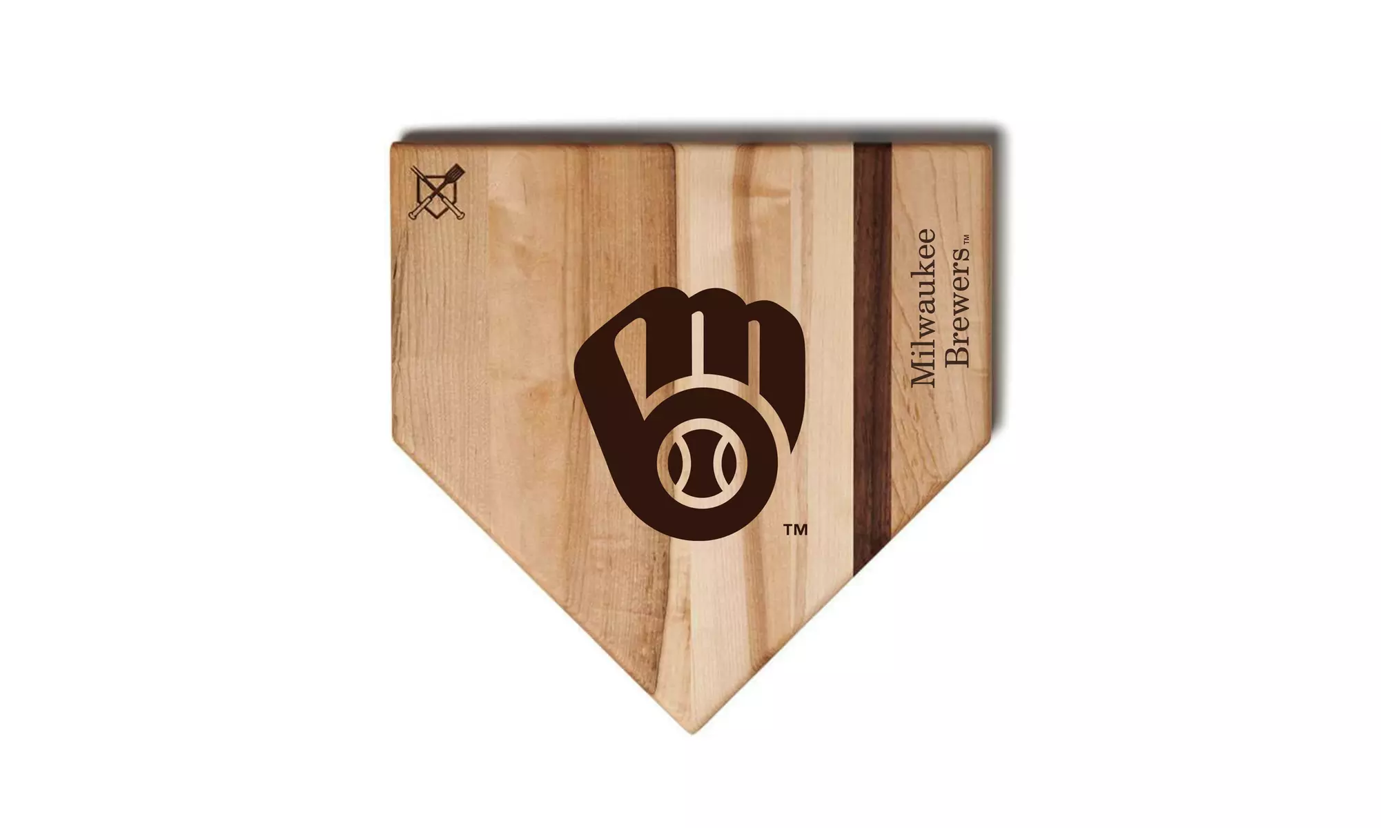 MLB 12-Inch or 17-inch Wooden Home Plate Cutting Board
