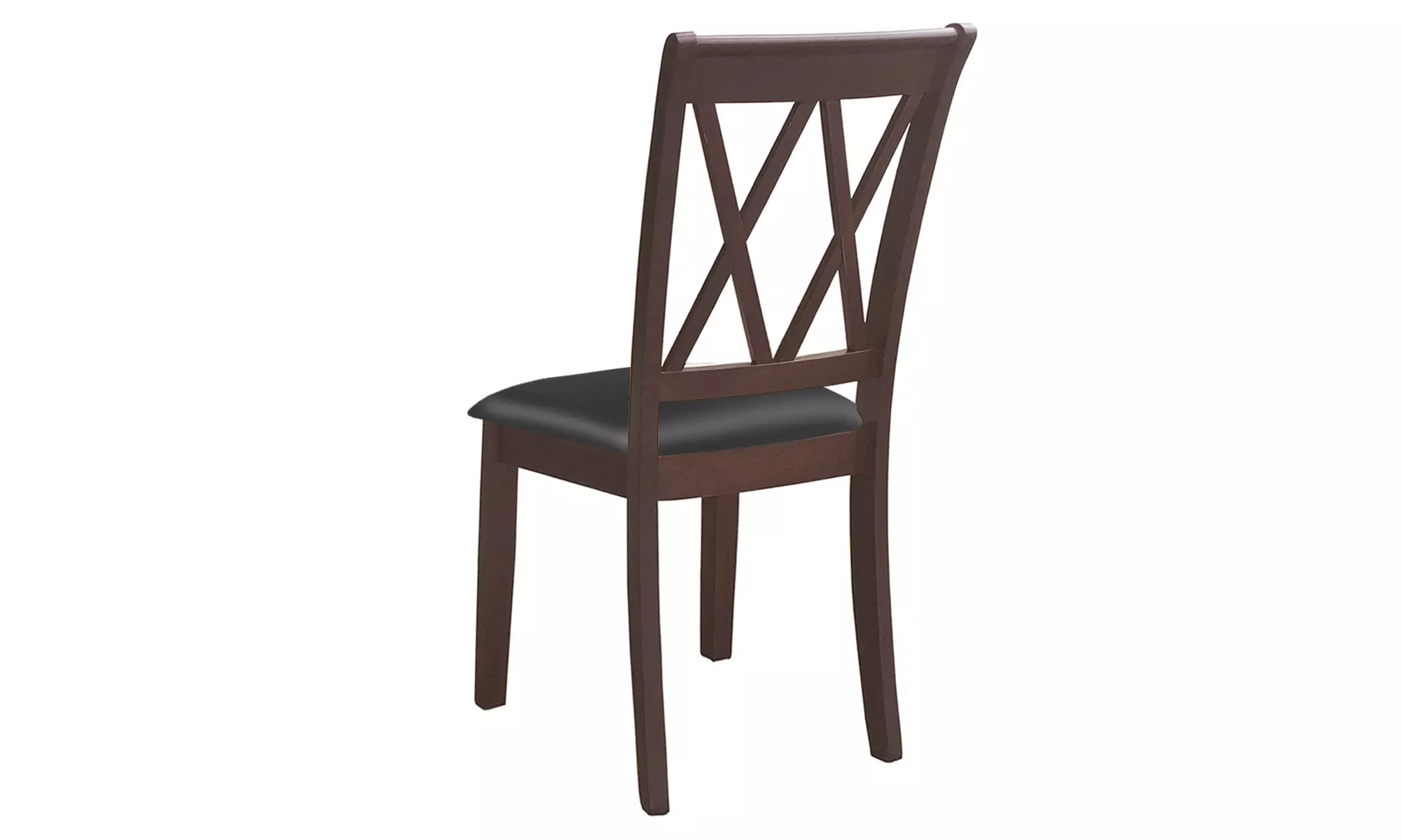 Set of 2 Dining Side Chairs Fabric Upholstered Seat Armless High Back Furniture