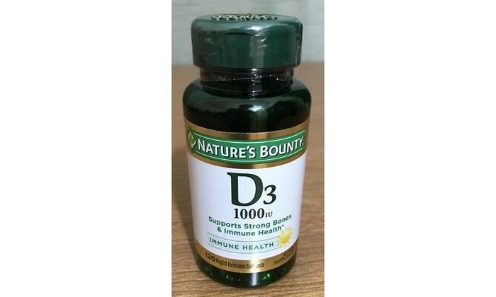 Natures Bounty Vitamin D3 1000 Iu Immune Health 120 Softgels