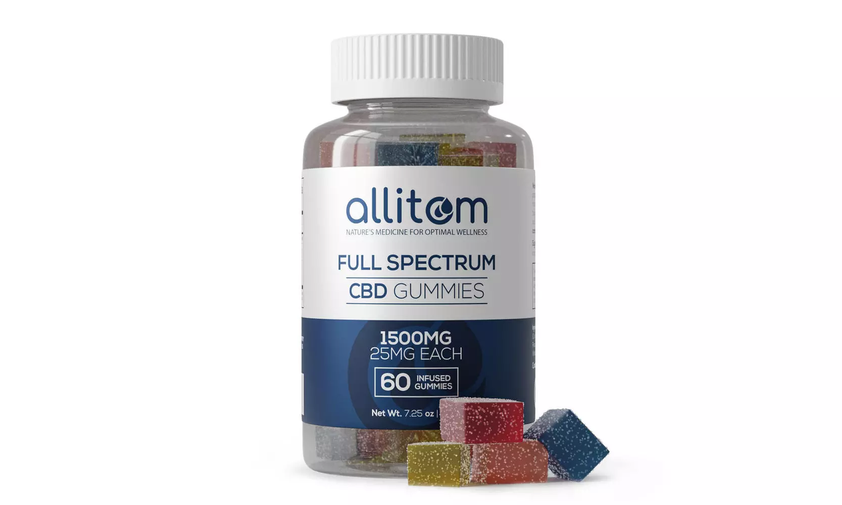 allitom Full Spectrum Infused CBD Gummies 500mg - Second Medium