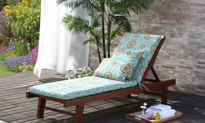 Waverly Lexie Outdoor Chaise Lounge Cushion Groupon