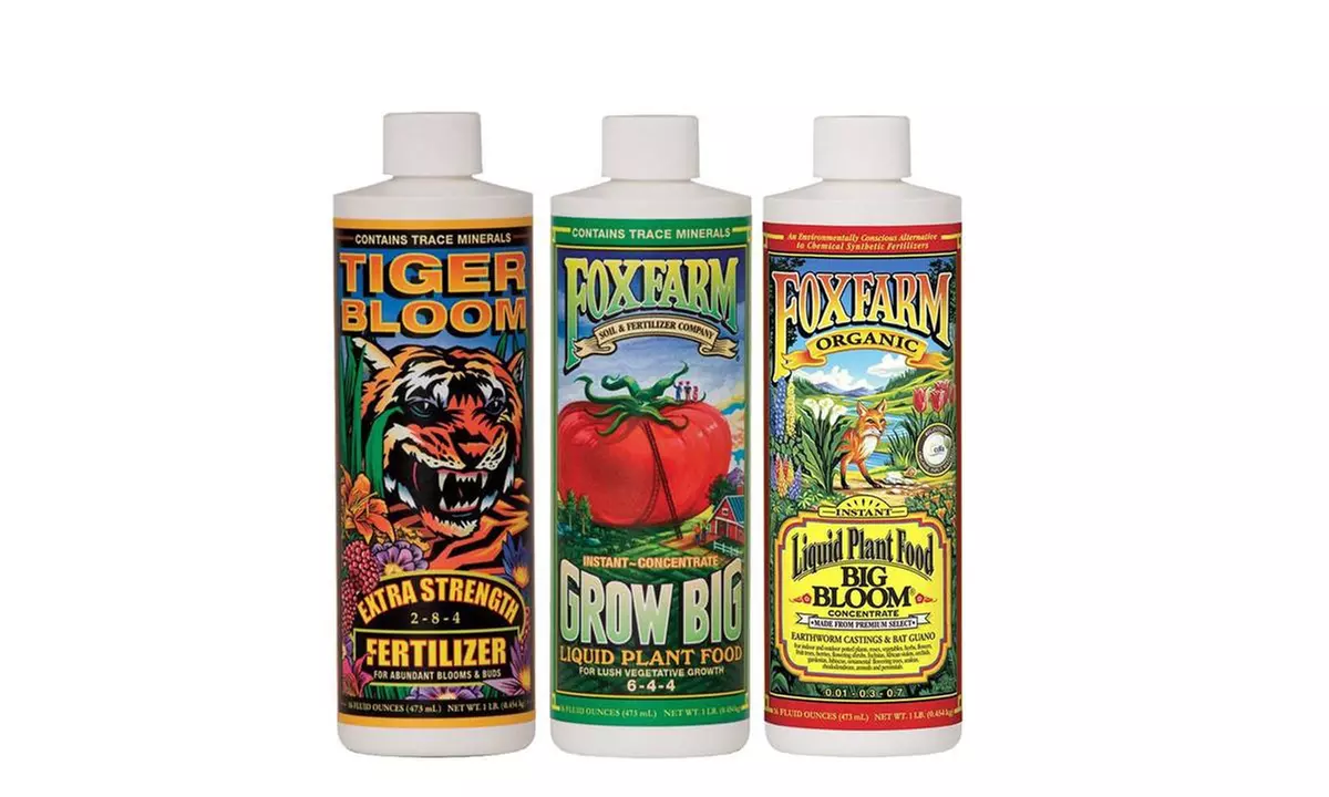 Big Tiger Bloom Pint Fox Farm Soil Trio Nutrients Bundle Big Bloom, Grow - Primary Image