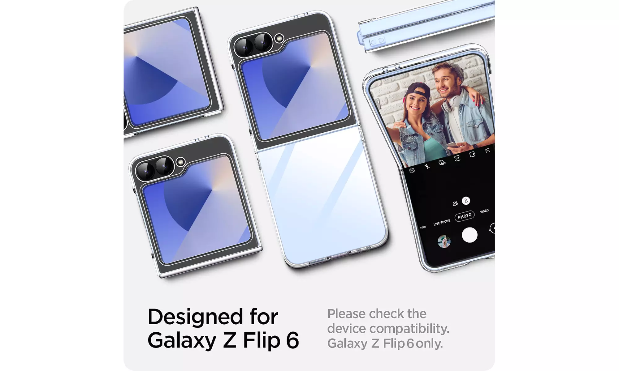 Case For Samsung Galaxy Z Flip 6 Transparent Crystal Clear Shockproof PhoneCover
