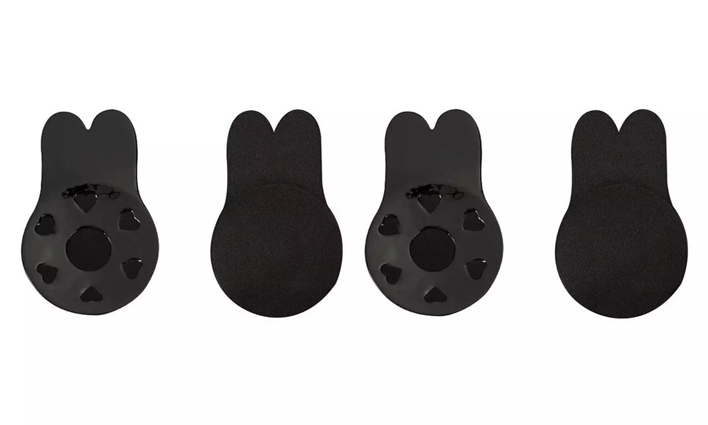 2-Pack Women's Invisible Lifting Bras Reusable Silicone Nipple Covers Backless