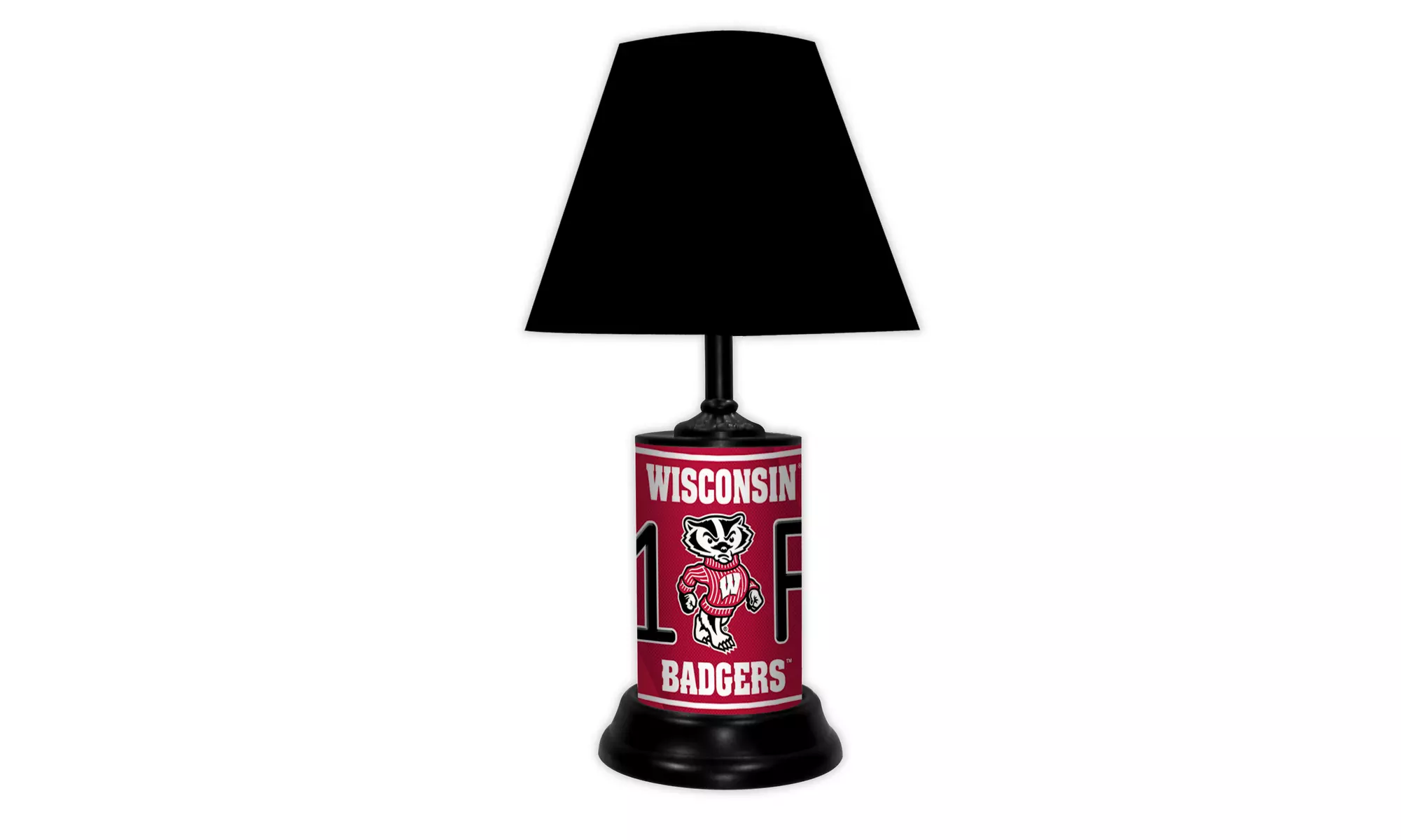 NCAA 18-inch Desk/Table Lamp with Shade, #1 Fan with Team Logo