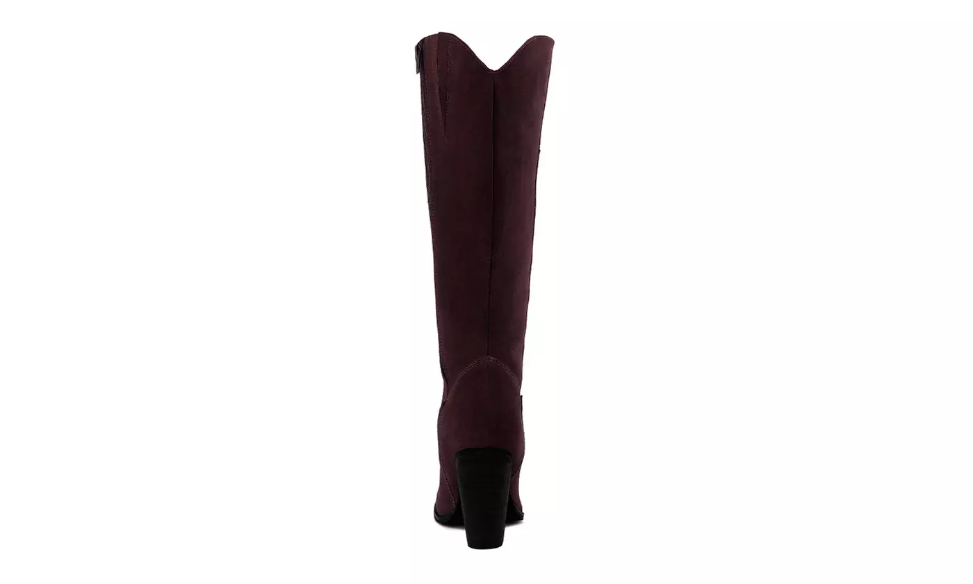 Rag & Co Great-Storm Leather Cowboy Boots