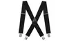 Mens Braces Suspenders Black 50mm X Back Heavy Duty Biker Snowboard Trousers
