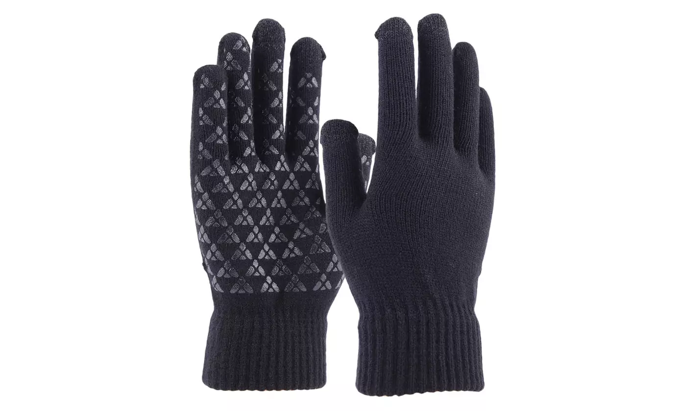 Men's Touchscreen Winter Knit Gloves 